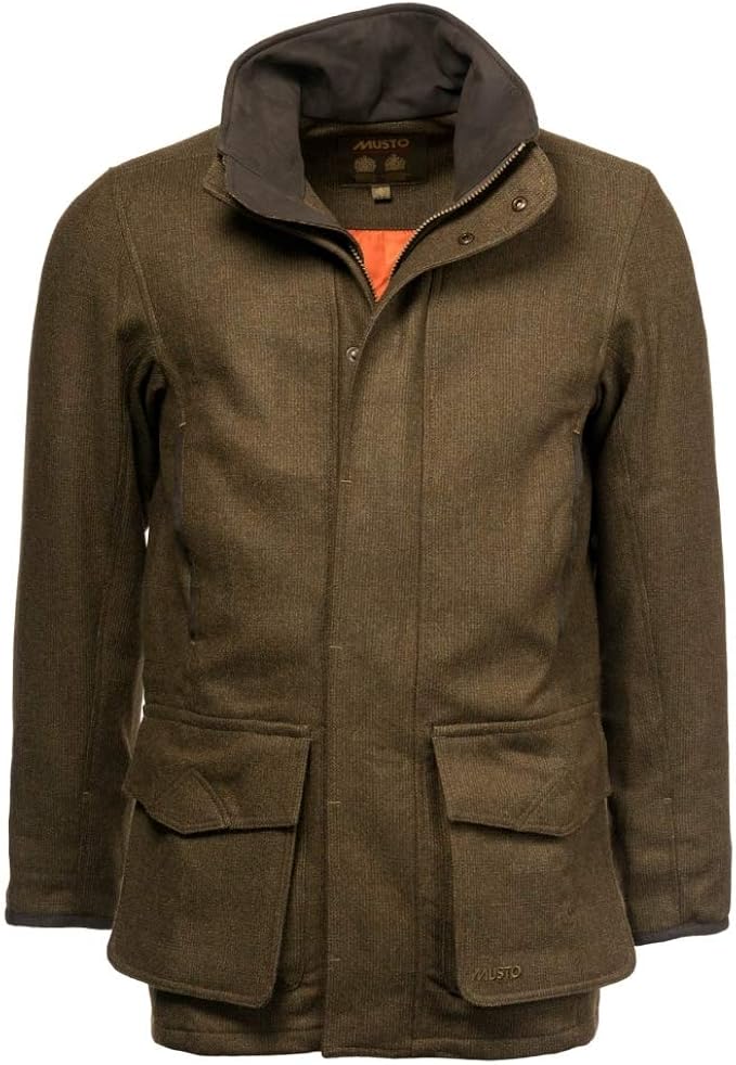 Musto Mens Stretch Technical Gore-Tex Tweed Coat Jacket Thornberry - Easy Stretch Waterproof 