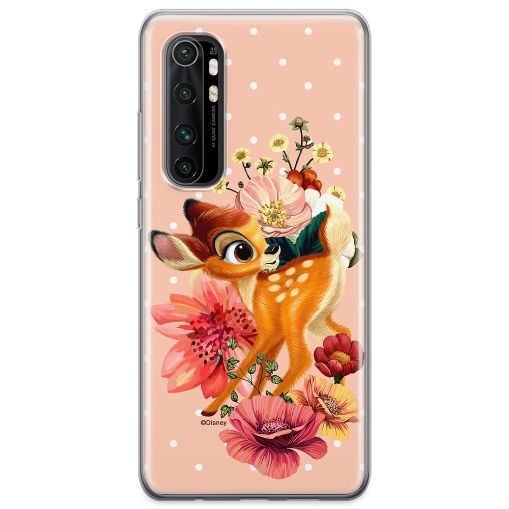ERT GROUP mobile phone case for Xiaomi MI NOTE 10 Lite original and officially Licensed Disney pattern Bambi 014 optimally adapted to the shape of the mobile phone, case made of TPU