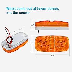 Partsam 14x Trailer RV Marker LED Light Double