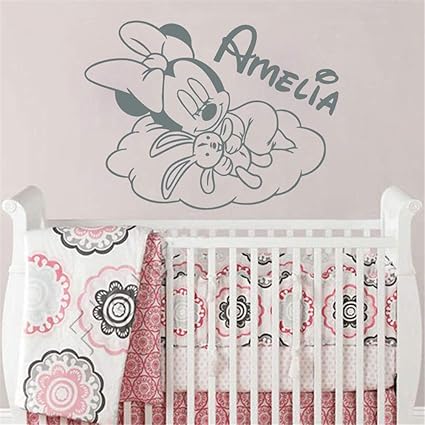 50 Minnie Mouse Stickers Nursery Decal For Diy Kids Play