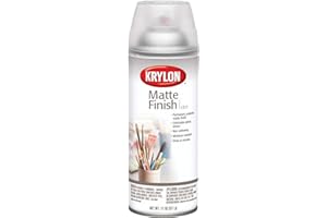 Krylon Clear Matte Finishing Spray Paint Coating, 11 oz, Matte Finish
