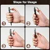 AUAUY Bolt Action Pen with Gift Case Aluminum Retractable Ballpoint 5 Refills view 5