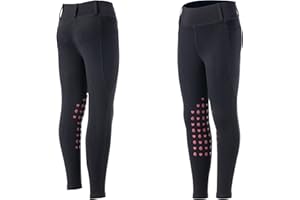 Equinavia Classic Kids Silicone Knee Patch Riding Pants, Breeches, Unisex Tights, Girls, Boys