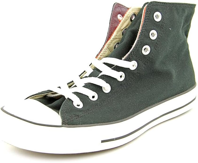 Amazon.com | Converse 132444f CT Two Fold Hi Top Sneaker - Black/Cherry | Fashion Sneakers