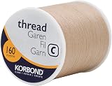 Korbond Polyester Thread 160m Natural