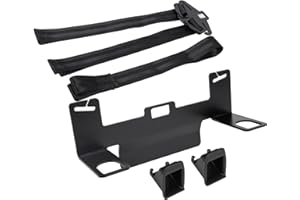 JHKLS ISOFIX Universal Car Seat Mount Bracket, Child Safety Car Seat Latch Anchor Kit, Steel Seat Latch Interface Bracket for SUVs, MPVs, and Off-Road Vehicles, 330*145*104/110mm