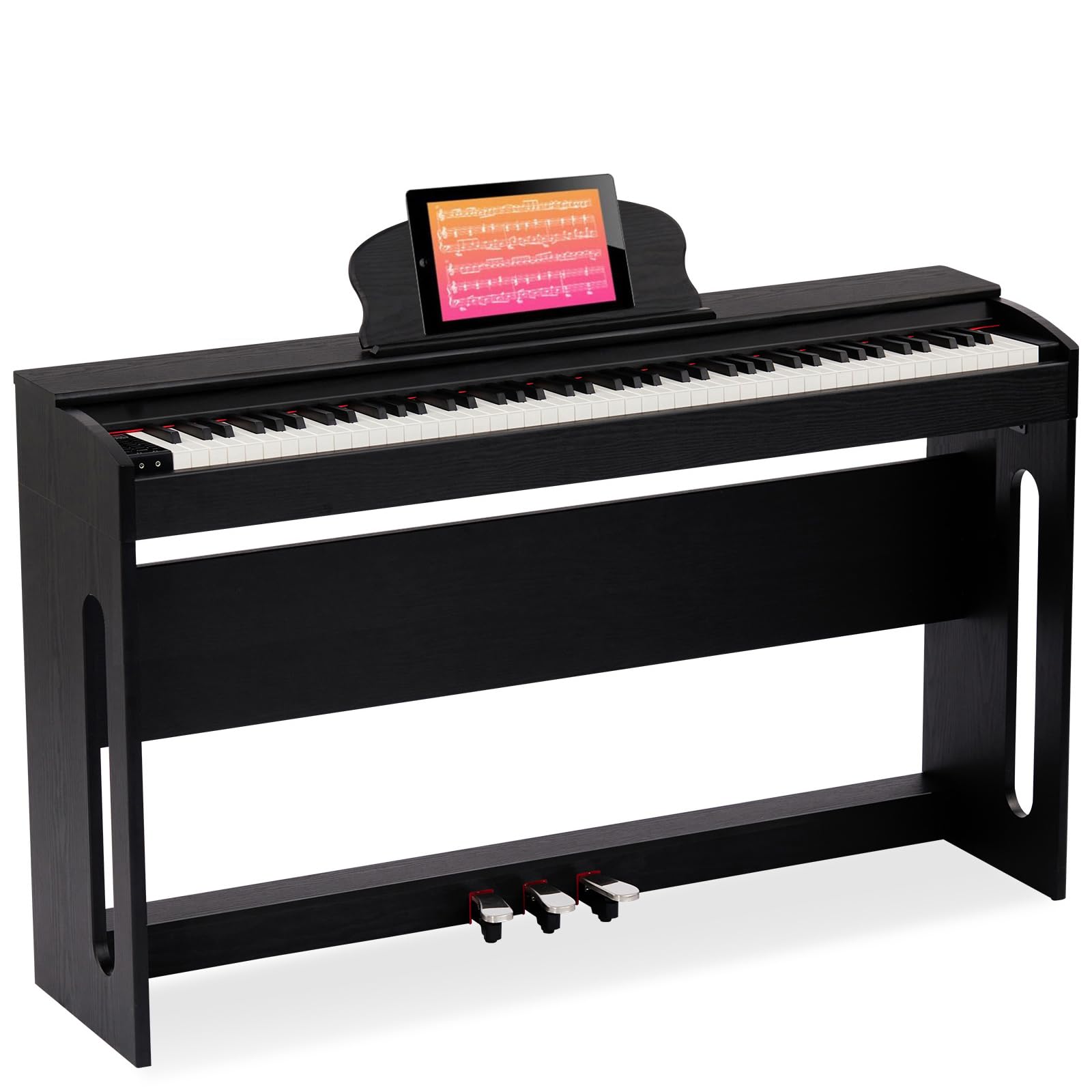 Photo 1 of **FACTORY SEALED** AODSK 88-Key Weighted keyboard piano,Hammer Action Digital Piano with Speakers,Furniture Stand and Triple Pedals,piano keyboard 88 keys Beginner's Course- Support Headphones,Piano Lessons,B-83S