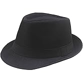 Classic Fedora Hat for Men Women Short Brim Panama Summer Beach Hat Accessories