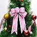 WILLBOND 12 Piece Glitter Christmas Bows - 9.84 x 7.87 Inches Large Bows for Christmas Party Decoration