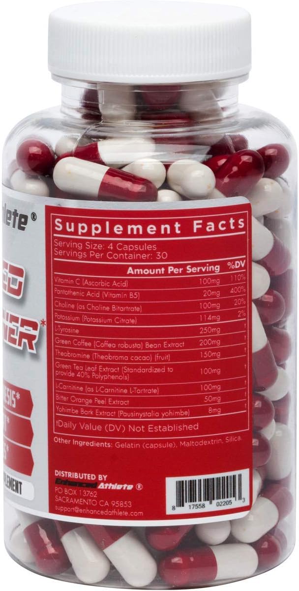 Enhanced Athlete Code Red Weight Loss Support Supplement with