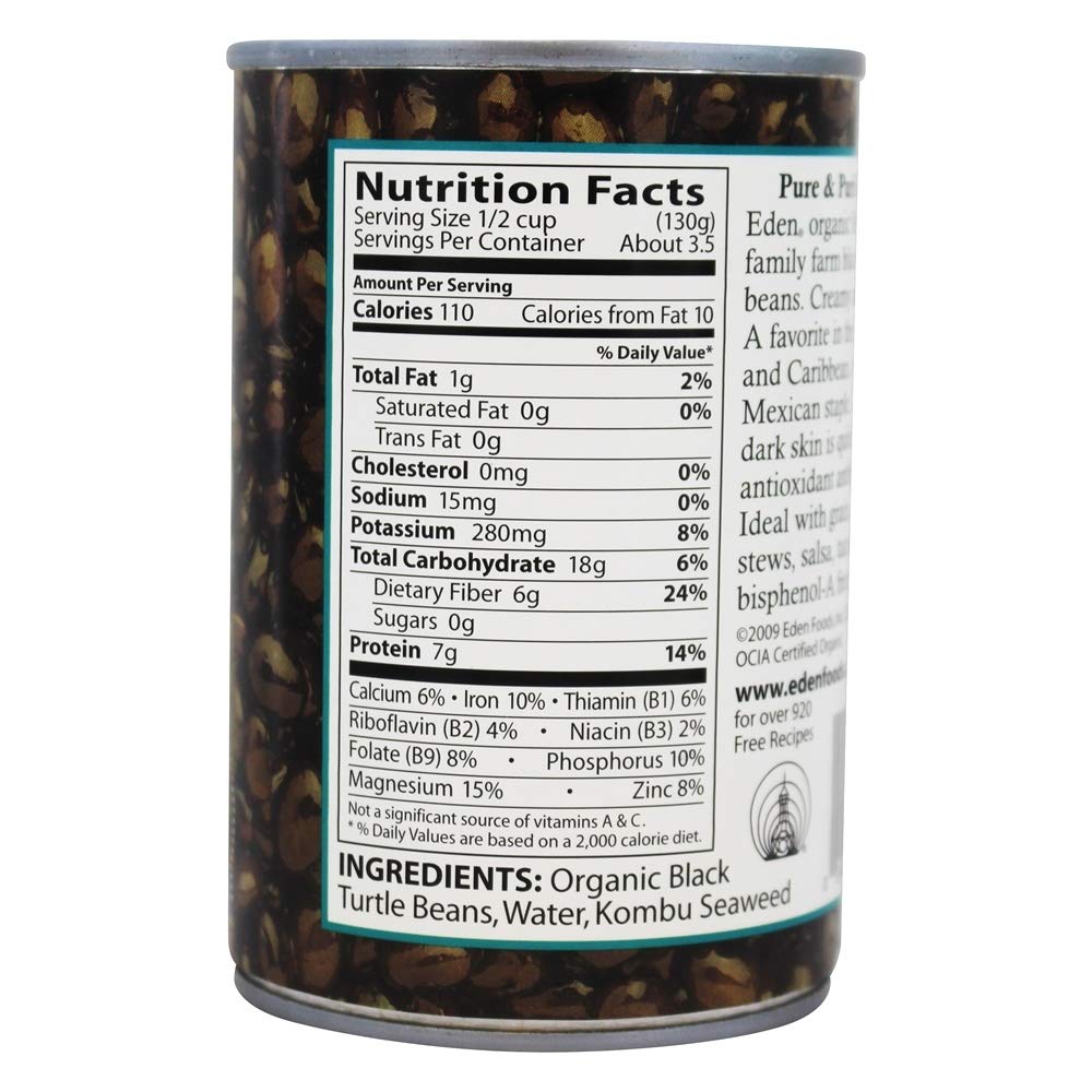 Eden Black Soybeans Nutrition Info Nutrition Pics