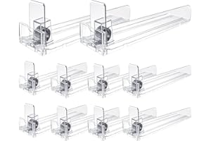 FERCAISH 10 Pcs Store Display Shelves Matchbook Display Case, 10pcs Automatic Tobacco Display Stand Rack Pushers Cigarette Display Holder