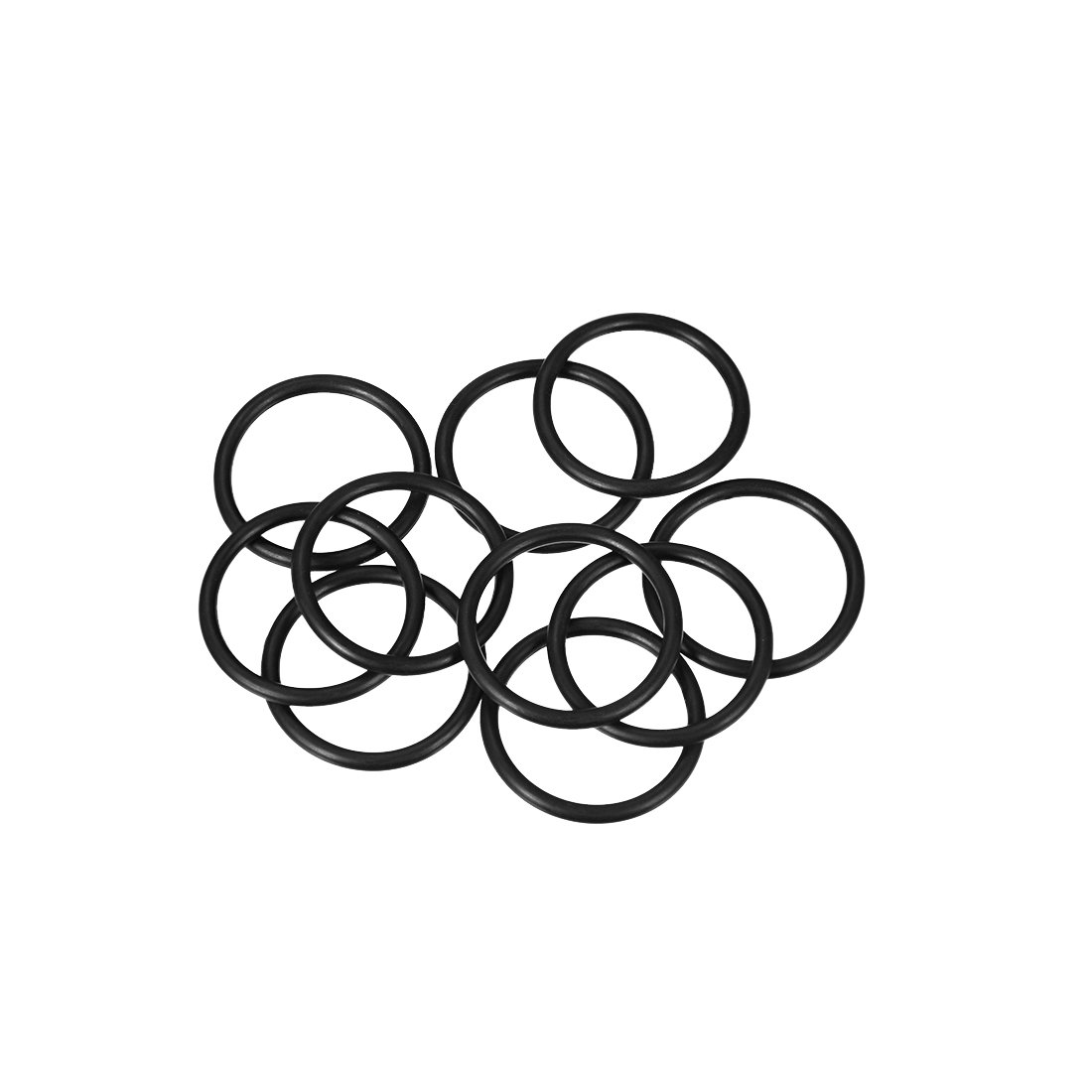 sourcing map Nitrile Rubber O-Rings 28mm OD 23mm ID 2.5mm Width, Metric Sealing Gasket, Pack of 10