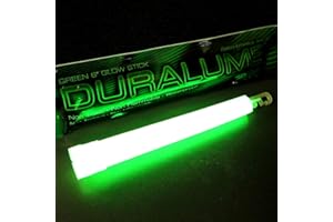 DURALUME 6" Bulk Emergency Glow Sticks - 50 Piece Box of Industrial Safety Glow Sticks - (Green)