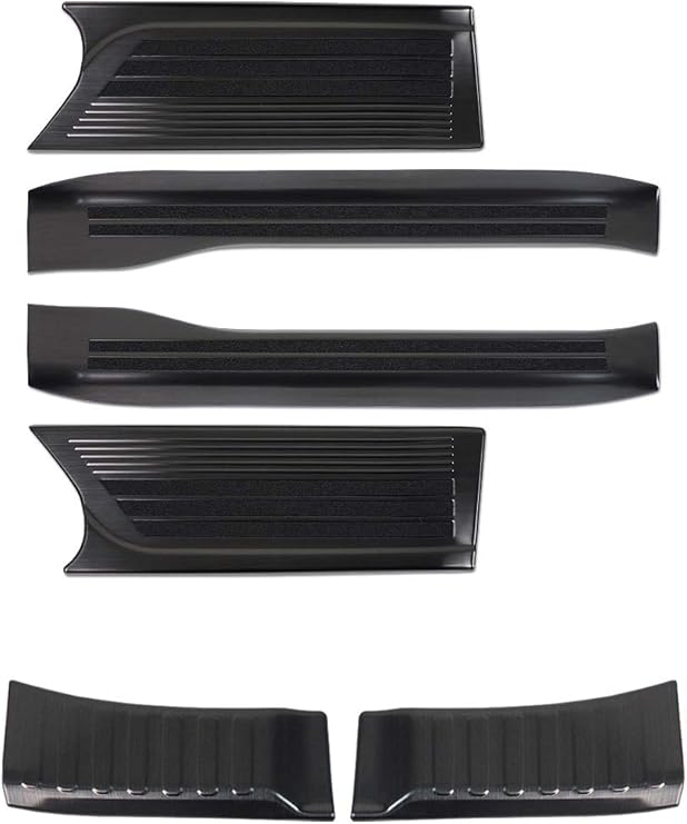 Amazon Co Jp サムライプロデュース ホンダ 新型 N Box N Boxカスタム Jf3 Jf4 サイドステップ ラゲッジ スカッフプレート ブラック 6p Car Bike Products