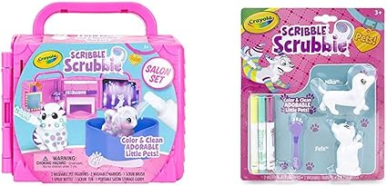 scribble scrubbie salon set