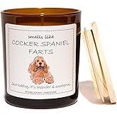 Cocker Spaniel Gifts & Decor, Dog Mom Gifts, Smells Like Cocker Spaniel Farts Candle - Lavender & Eucalyptus, Crafted by Natural Soy Wax & Natural Essential Oils