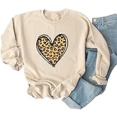 Ykomow Long Sleeve Valentines Shirts Women Plaid Love Heart Valentine's Sweatshirts Blouse Tops