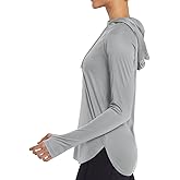 baleaf Women's Sun Protection Hoodie Shirt UPF 50+ Long Sleeve UV SPF T-Shirts Rash Guard Hiking Running Quick Dry