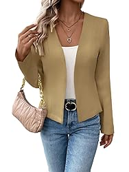 Knit Blazer Jackets for Women Stretch Stretchy