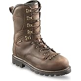 Bolderton Outlands Men's 10" Waterproof Insulated Hunting Lace-Up Boots, Leather, Non-Slip Rubber Sole Shoes, 800-gram