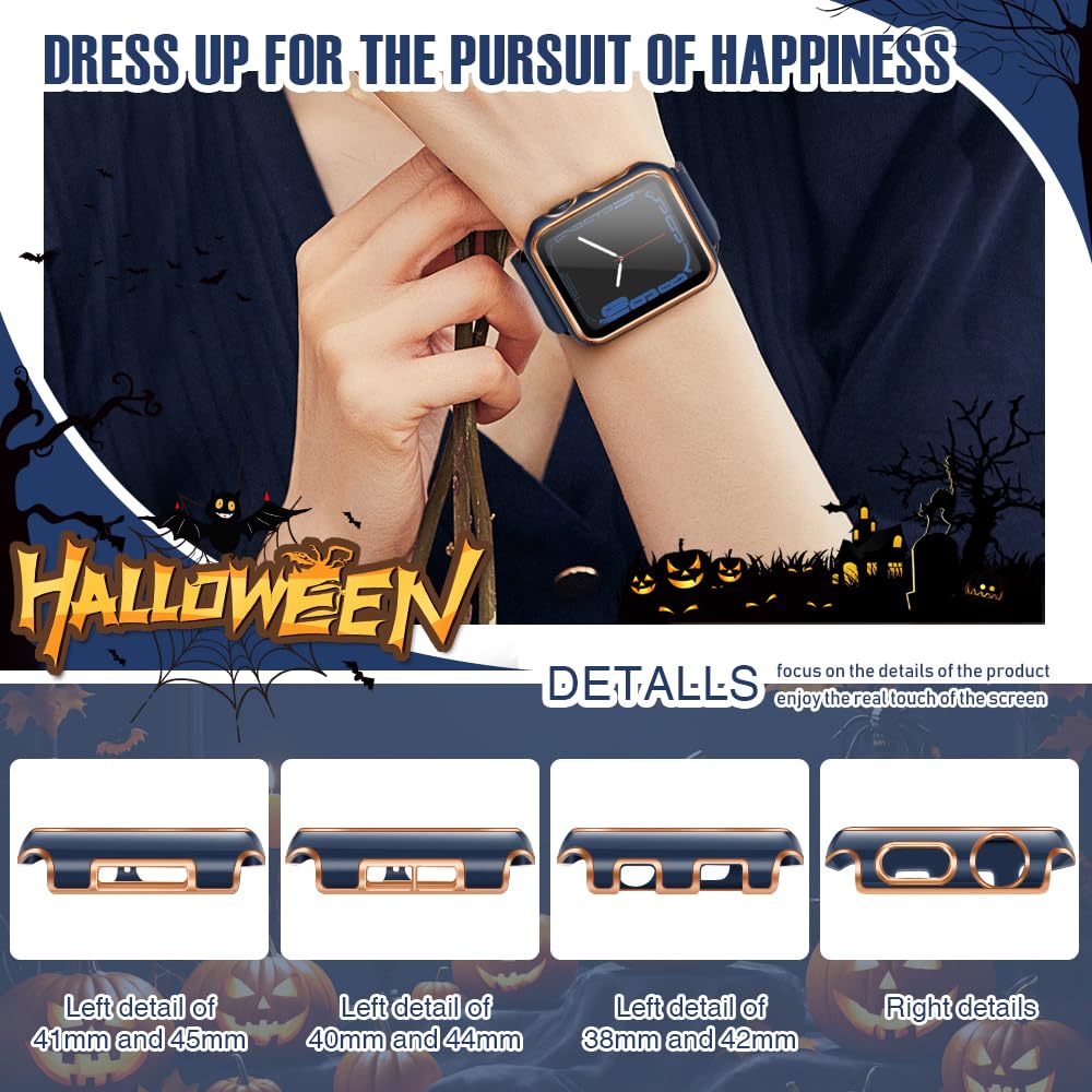 top4cus 45mm Case Compatible with Apple Watch, with