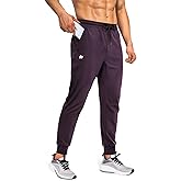 FOGFIRE Mens Joggers with Zipper Pockets Lightweight Sweatpants for Men Pants Athletic Workout Running Track Gym