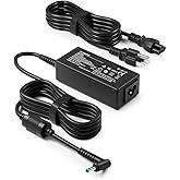 45W HP Laptop Charger for HP Pavilion X360 11 13 15 Series, Stream 11 13 14, Envy X360 13 15, Elitebook Folio, Spectre Ultrab
