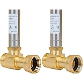 WHK 2-Pack Stainless Steel Water Hammer Arrestor for Washing Machine Refrigerator Water Hammer Arrestor,3/4 Inch Swivel FHT x