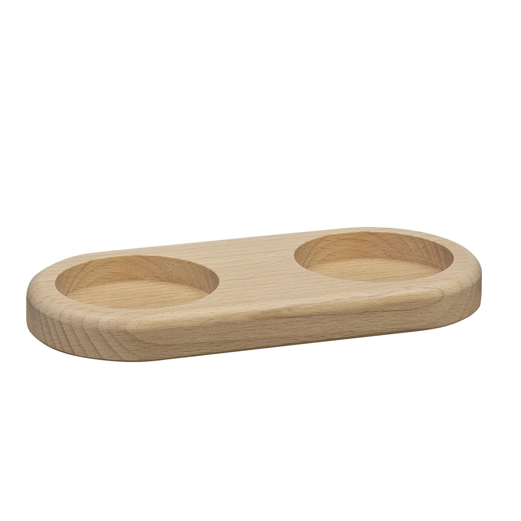 Zassenhaus Salt/Pepper Mill Holder, natural beech, 17 x 8 x 1,5 cm