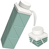 BEAUTAIL Collapsible Water Bottles 24.3oz, Foldable Travel Water Bottle, Portable & Lightweight, Leakproof & Reusable for Traveling Camping Hiking Yoga Sports Outdoor School Office, 1 Pack, Green