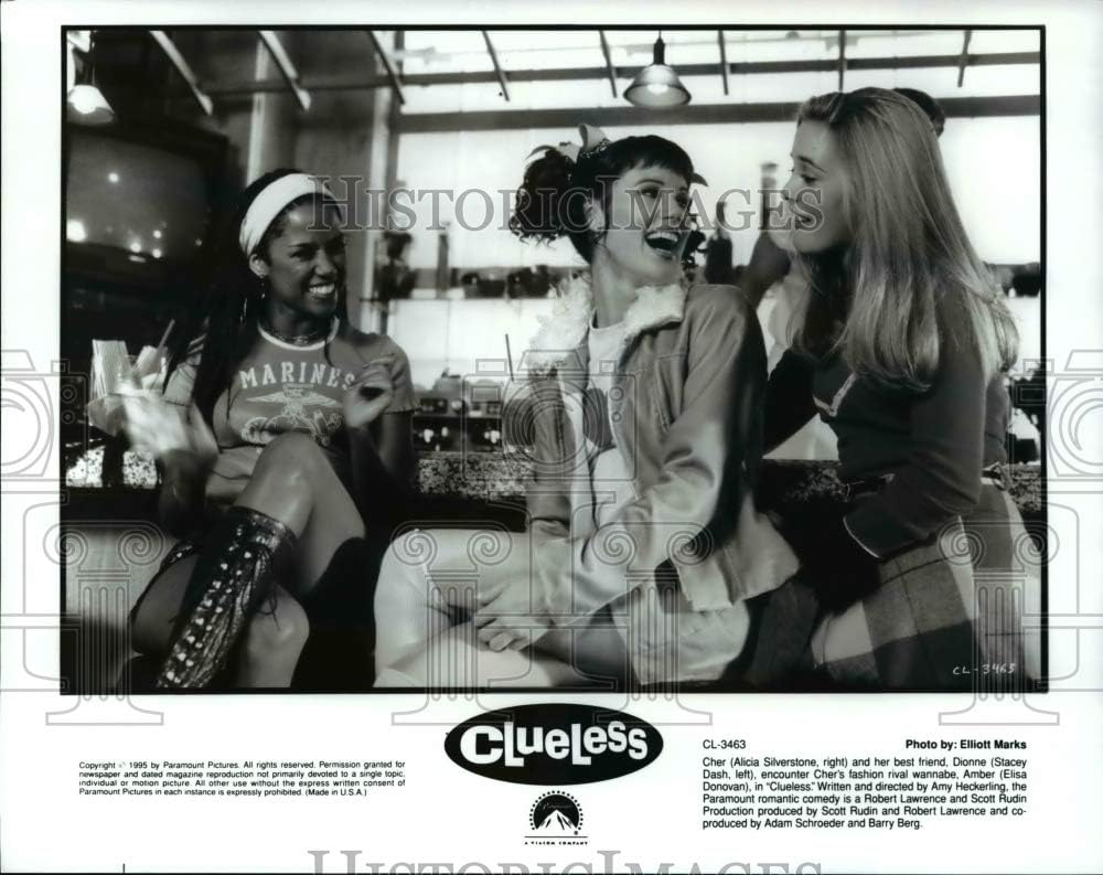 Historic Images - 1995 Press Photo Alicia Silvertone, Elisa Donovan & Stacey Dash in Clueless