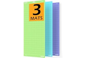 Xinart Cutting Mats for Cricut Maker 3,Maker,Explore 3,Air 2,12x24 inch Variety Replacement Cut Mat Compitable with Cricut Machines 3 Mats