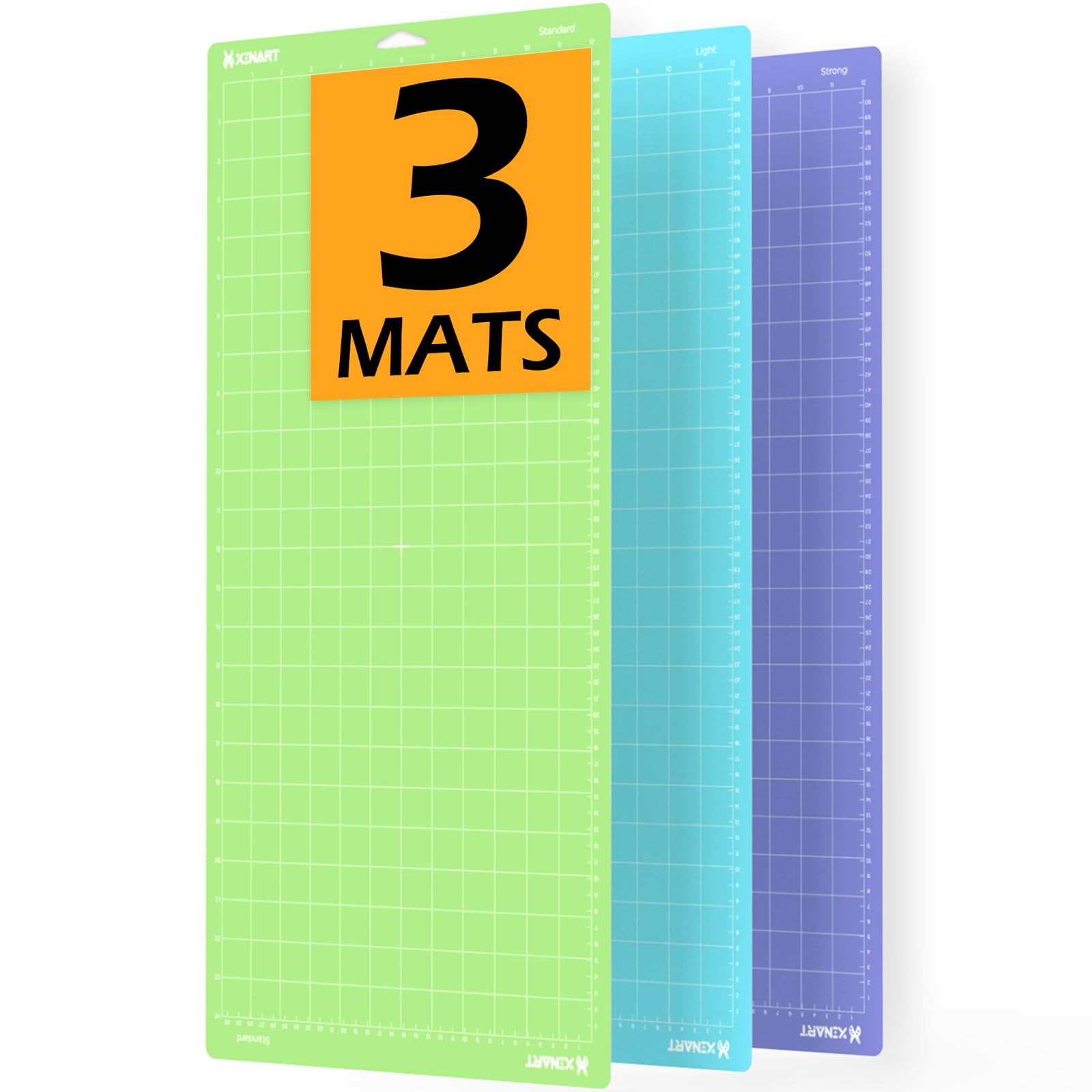 Photo 1 of Xinart Cutting Mats for Circuit Maker 3,Maker,Explore 3,Air 2,12x24 inch Variety Replacement Cut Mat Compatible with Circuit Machines 3 Mats