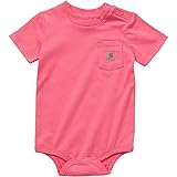 Carhartt Baby Logo Bodysuit, Pink Lemonade, 18 Months