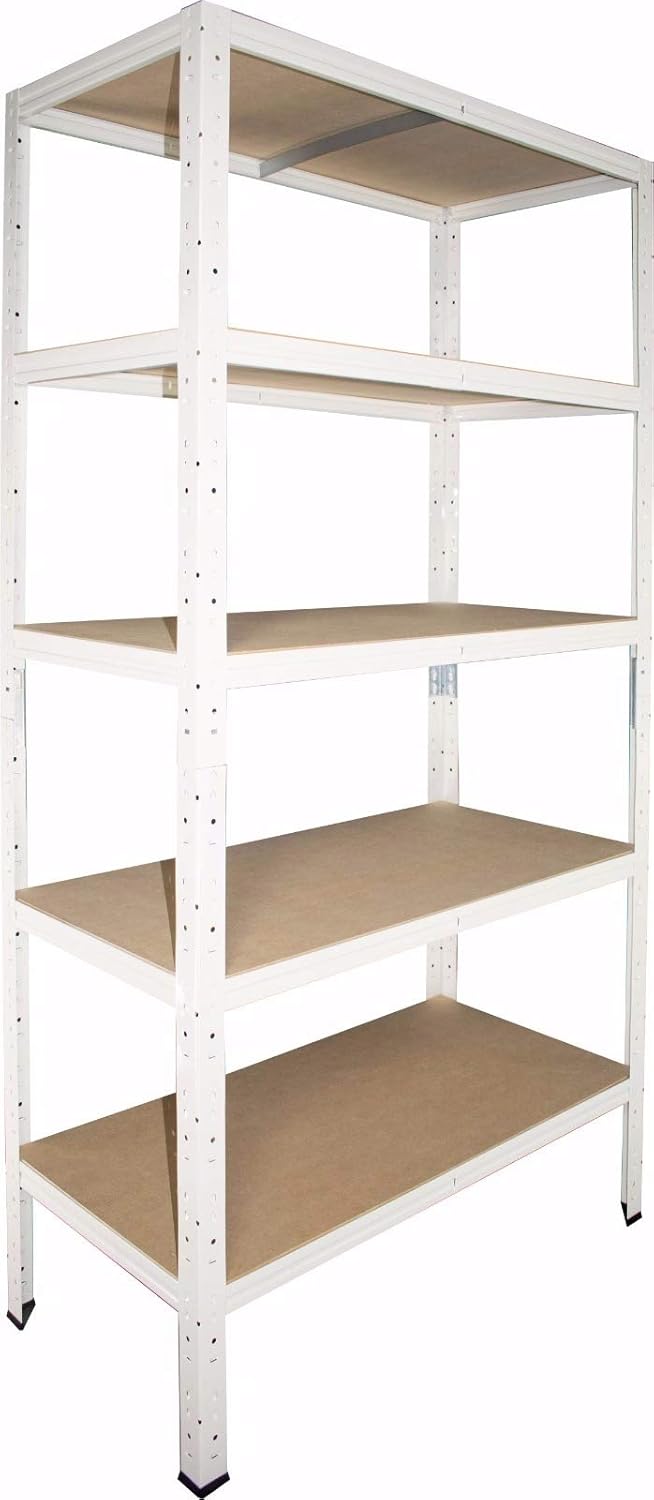 Baumarkt Steckregal 200x75x30 cm in weiß Kellerregal Lagerregal