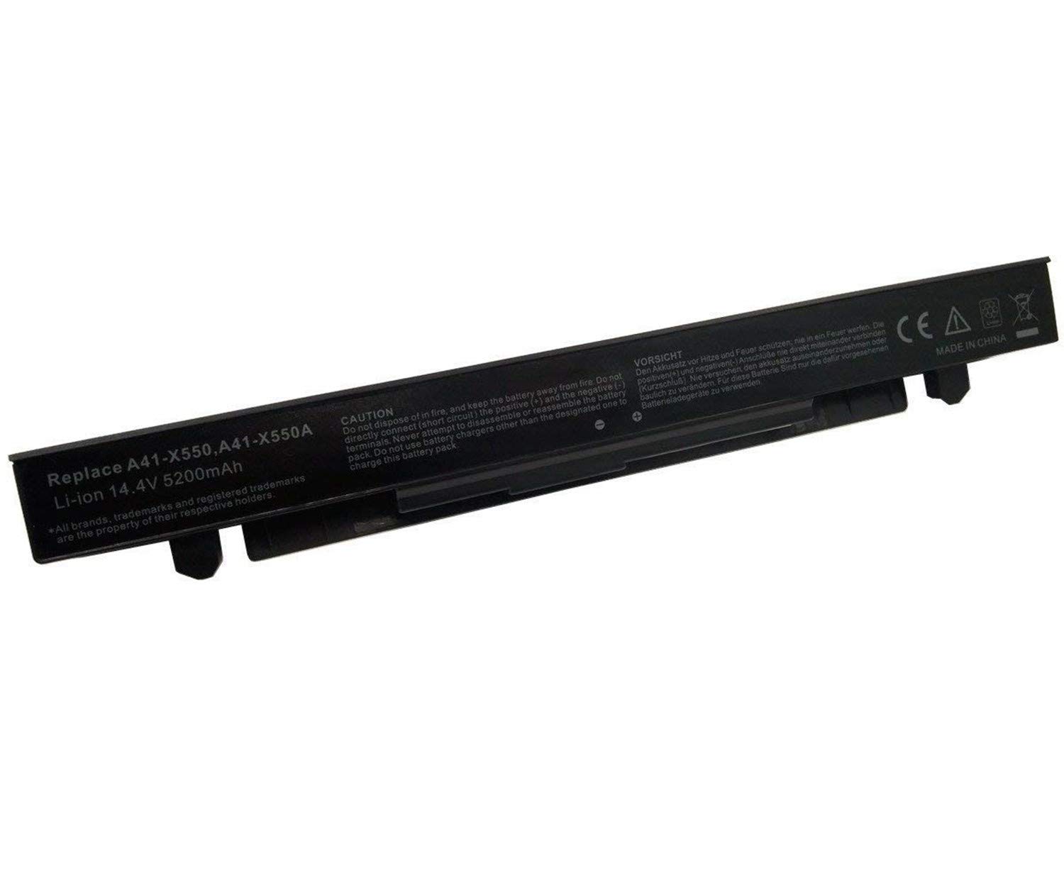 A41-X550A A41-X550 Laptop Battery Replacement for Asus R510C X550C X550L X550J R510L X550CA X552E X550V K550L F550V X550A P550C X550EA X550D R510 X550VX F550C(14.4V 5200mah)