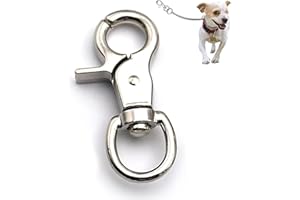 NIIIYTYB 1 Packs Trigger Snap Hooks Metal Clasp Hook Marine Grade Stainless Steel Heavy Duty Swivel Metal Clips Quick Release Lobster Clasp for Dog Leash Flag Pole Camera Straps Large Eye (2.65")
