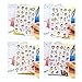 12 Sheets Cute Cartoon Lovely Girls Scrapbooking Diary, Lovely Girls Diary Book Sticker, Album Phone Sticker Adhesive