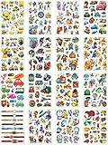 Temporary Tattoos for Kids, 200 Designs, 16 Sheets, 5x3 inches (Boy)