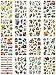 Temporary Tattoos for Kids, 200 Designs, 16 Sheets, 5x3 inches (Boy)