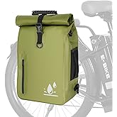 YEEGO DIRECT Bike Panniers, 29L Large Capacity Waterproof bike bags, Bike Rack Bag Bike Saddle Bags For Rear Rack Bicycles Commuter Backpack - Green (1 PCS)