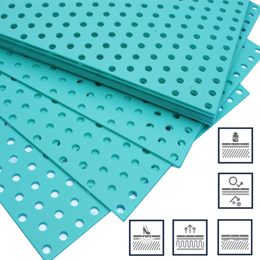 20m2 Trittschalldämmung Fußbodenheizung Dämmung Boden für Laminat Parkett Vinyl Green XPS