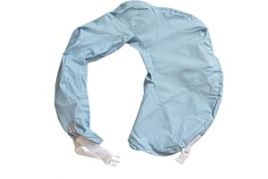 My Brest Friend Original Nursing Pillow Cover - Slipcovers For Baby - Vinyl, Adjustable Fit, Easy Care, Durable - Original Nursing Pillow Not Included, Blue