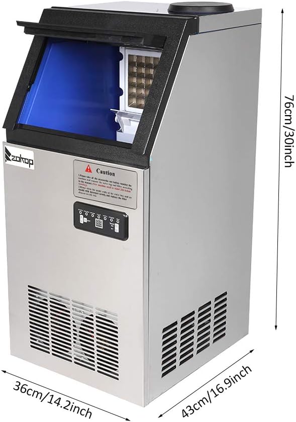 Ice Maker Machine 150Lbs/ 24H Commercial uSE Kitchen & Dining