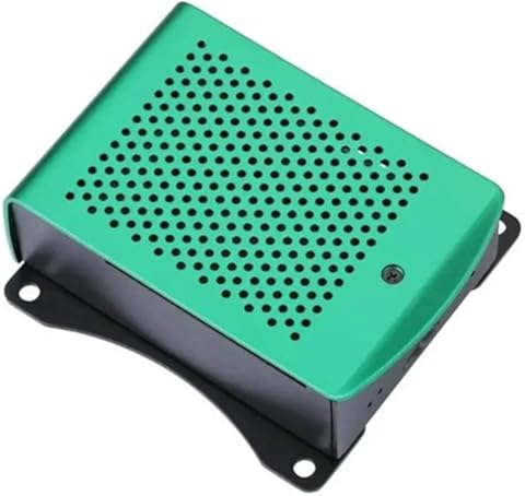 para Raspberry Pi 3 Modelo B + Caja de Aluminio con Ventilador Caja de Metal Plata Verde Negro Caja RPI 3 Caja para Raspberry Pi - Plata