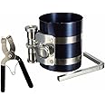 TcJ-Chen 3" Car Engine Piston Ring Compressor Tool & Piston Ring Pliers with Adjustable Safety Screws
