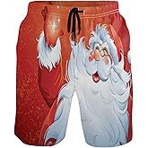 visesunny Mens Funny Swim Trunks Quick Dry Beachwear Sports Running Swim Board Shorts Mesh Lining