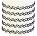 Eforstore Black Stretch Henna Tattoo Choker Collar Fashion Necklace Vintage Jewelry (2)