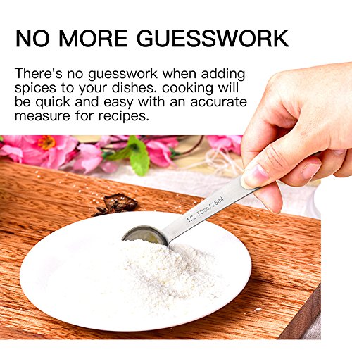 image for VOCH Measuring Spoons - Set of 6pcs Stainless Steel Baking Spoon for M